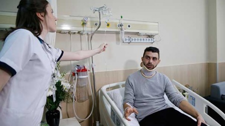 Hollanda polis köpeğinin yaraladığı Hüseyin Kurt, İstanbul'da