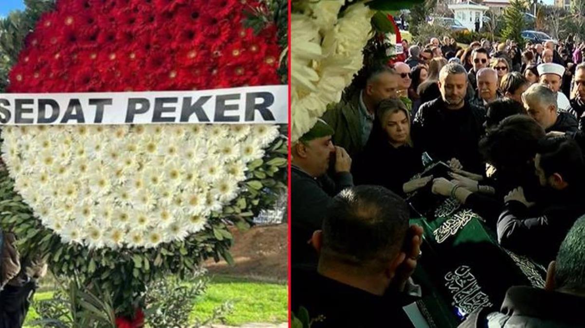Kendisi değil çelengi geldi! Cengiz Karlı'nın cenaze töreninde Sedat Peker detayı