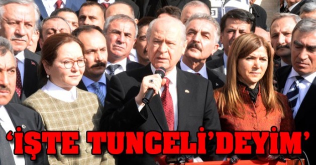 MHP lideri Bahçeli Tuncelide