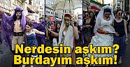 İstiklalde LGBTİ onur yürüyüşü yapıldı.