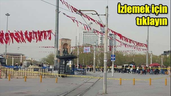 Taksim'de şüpheli çanta alarmı!